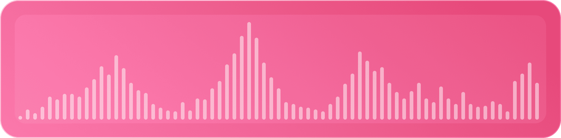 Audio waveform during an online voice-based job interview simulation.