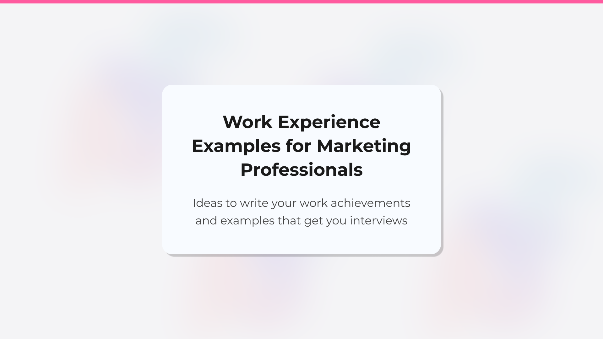 Ejemplos para explicar en el currículum tu experiencia laboral en marketing digital
