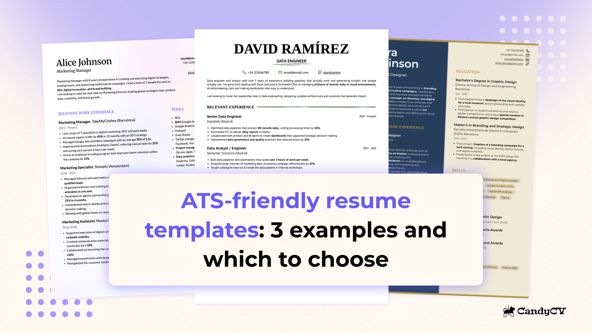 ATS-friendly resume templates: 3 examples that work and which one to choose