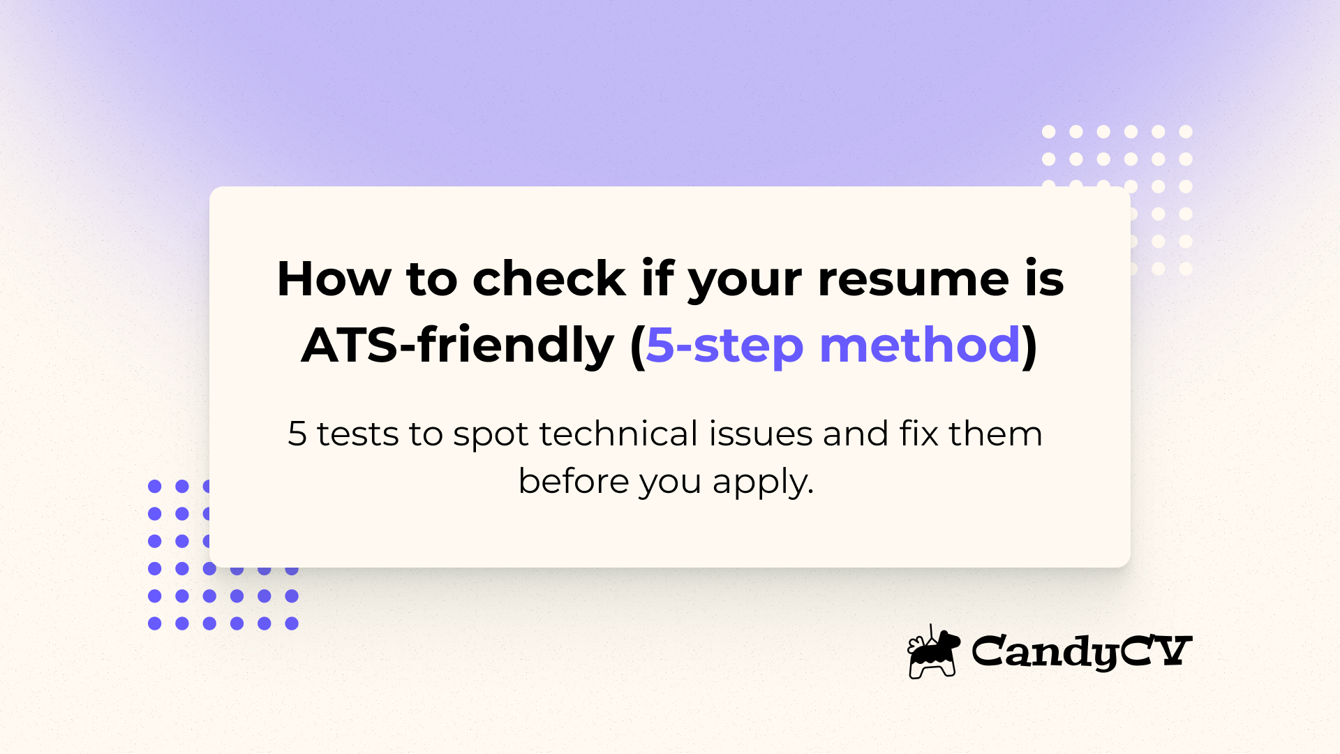 How to check if your resume is ATS-friendly in a realistic way