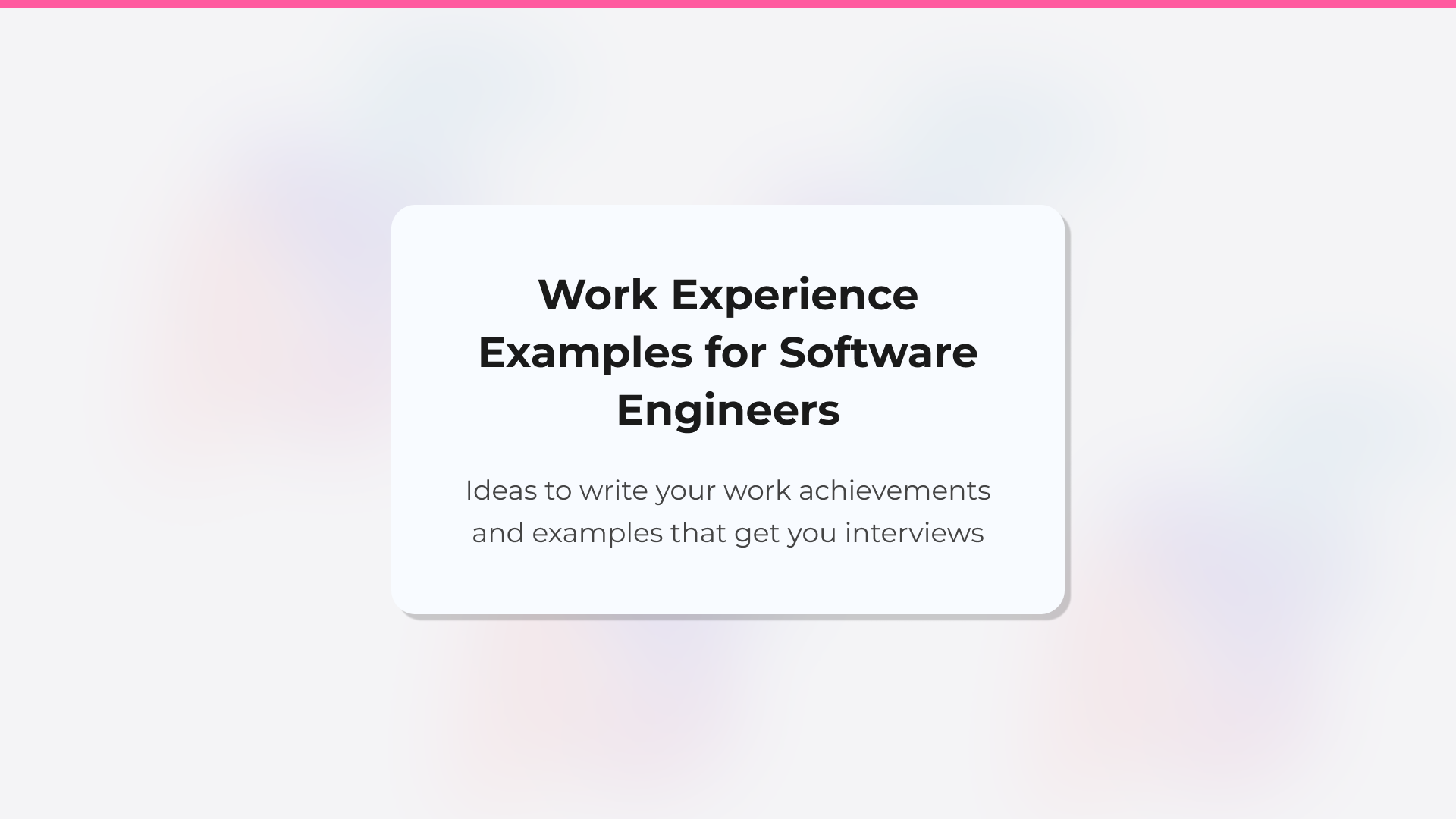Ejemplos de experiencia laboral para el currículum de ingeniero de software