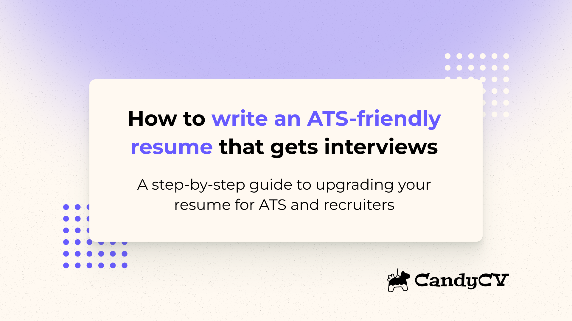 How to write an ATS-friendly resume that passes filters and gets interviews