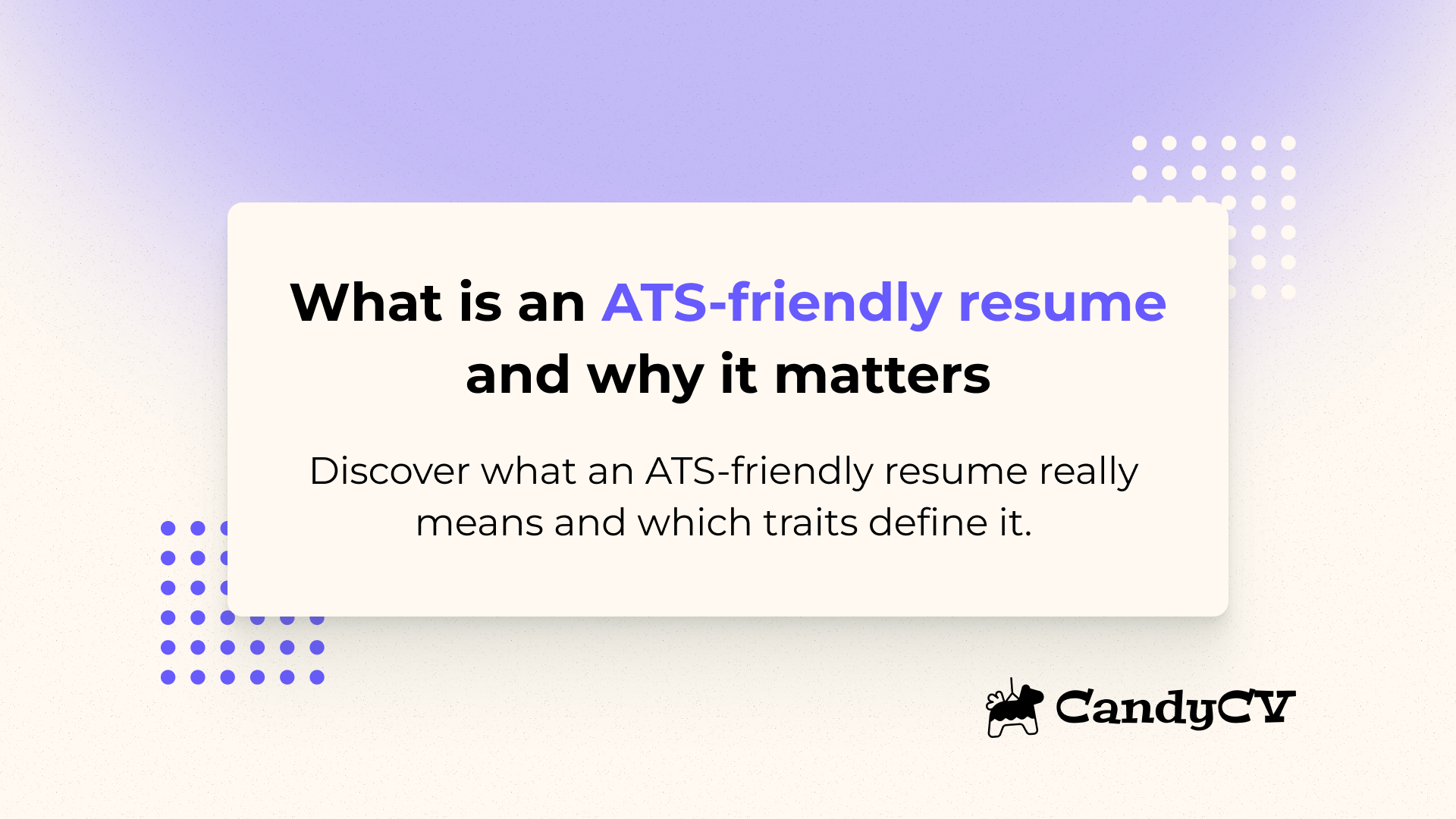 What an ATS-friendly resume really means and why it matters